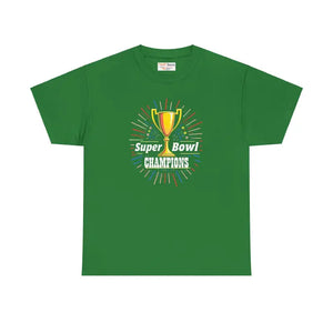 T-shirt - Heavy Cotton Tee Super Football Champs Essential Unisex - Dipaliz Turf Green / s