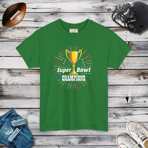 T-shirt - Heavy Cotton Tee Super Football Champs Essential Unisex - Dipaliz