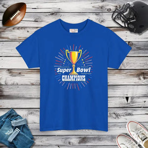 T-shirt - Heavy Cotton Tee Super Football Champs Essential Unisex - Dipaliz
