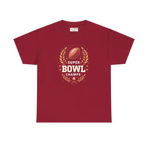 Super Football Champs Heavy Cotton Tee Reinforced Shoulders Dipaliz - T-shirts