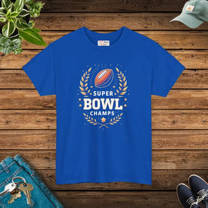 Heavy Cotton Tee Super Football Champs Reinforced Shoulders - Dipaliz - T-shirts