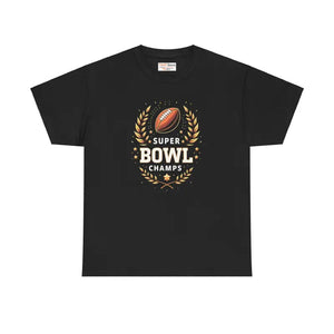 Heavy Cotton Tee Super Football Champs Reinforced Shoulders - Dipaliz - T-shirts