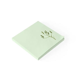 Green Post it Notes - Vibrant Sticky - Dipaliz - 3’’ x / White