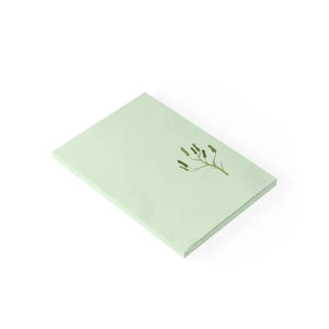 Green Post it Notes - Vibrant Sticky - Dipaliz - 4’’ x 6’’ / White