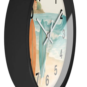 Surf Beach Wall Clock - Coastal Paradise Decor - Dipaliz - Home