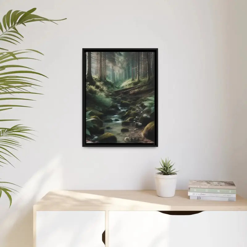 Sustainable Creek Woods Matte Canvas for Nature Lovers