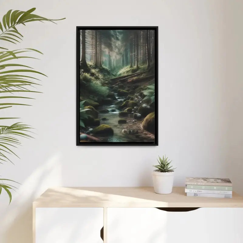 Sustainable Creek Woods Matte Canvas for Nature Lovers