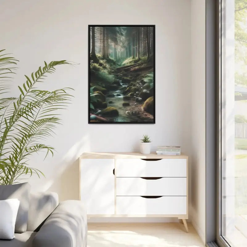 Sustainable Creek Woods Matte Canvas for Nature Lovers