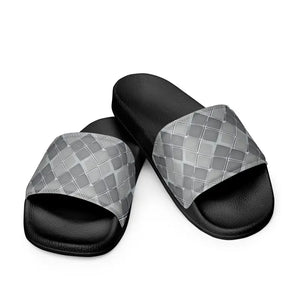 Men’s Slides Grey Pattern Upper Strap Summer Style by Dipaliz - Sandals