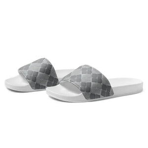 Men’s Slides Grey Pattern Upper Strap Summer Style by Dipaliz - Sandals