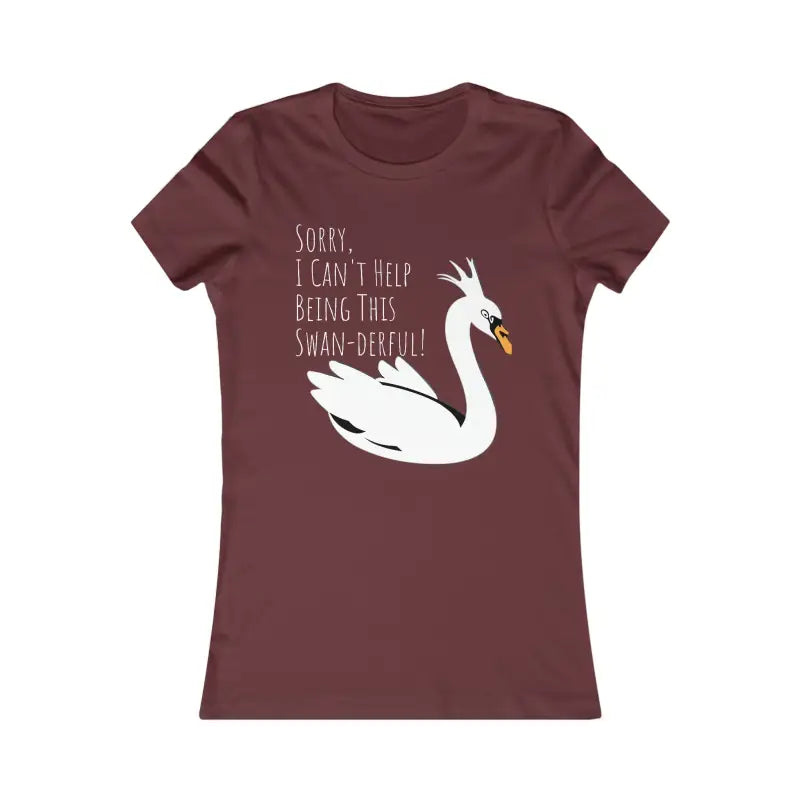 Swan Derful Super Soft Shirt - Ultimate Comfort & Style - l / Maroon T-shirt