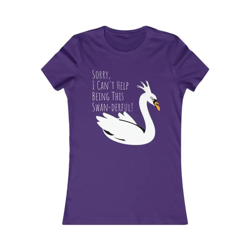 Swan Derful Super Soft Shirt - Ultimate Comfort & Style - s / Team Purple T-shirt