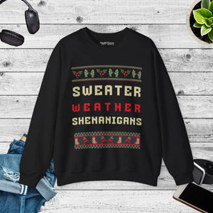 Sweater Weather Heavy Blend Crewneck - Cozy Vibes - Dipaliz - s / Black - Sweatshirts