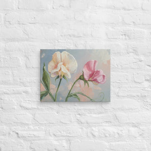 Sweet Pea Flower Canvas – Vibrant Wall Art - Dipaliz - Paintings