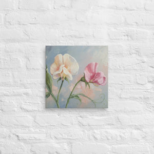 Sweet Pea Flower Canvas – Vibrant Wall Art - Dipaliz - Paintings