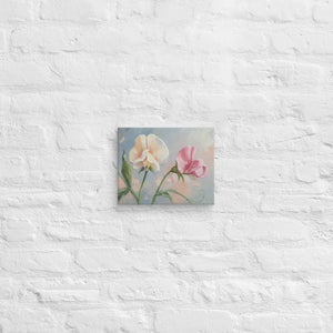 Sweet Pea Flower Canvas – Vibrant Wall Art - Dipaliz - Paintings