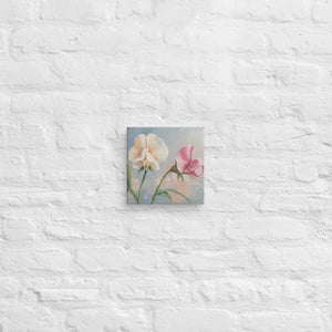 Sweet Pea Flower Canvas – Vibrant Wall Art - Dipaliz - Paintings