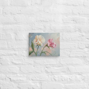 Sweet Pea Flower Canvas – Vibrant Wall Art - Dipaliz - Paintings