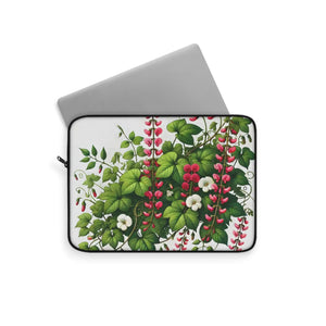 Sweet Pea Flowers Laptop Sleeve - Padded Botanical Case - Dipaliz - Computer Covers & Skins