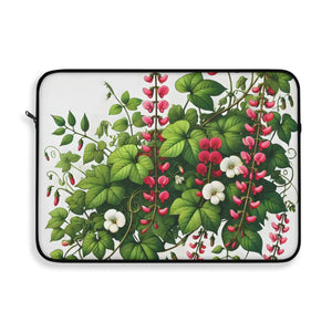 Sweet Pea Flowers Laptop Sleeve - Padded Botanical Case - Dipaliz - Computer Covers & Skins