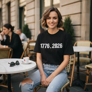 T-shirt, ?1776 · 2026’’ Riding for Freedom Bicentennial Motorcycle Tee