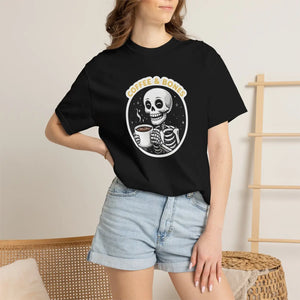 Skeleton Coffee Graphic Tee Heavy Cotton - Dipaliz - T-shirts - m