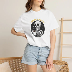 Skeleton Coffee Graphic Tee Heavy Cotton - Dipaliz - T-shirts - m