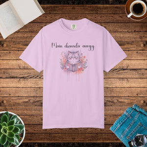 Cozy Reading Cat Tee - Main Character Energy - Dipaliz - T-shirts - m