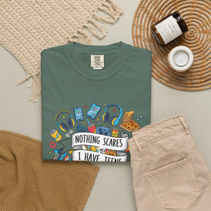 Relaxed Graphic Tee Nothing Scares i have Teens - Dipaliz - T-shirts