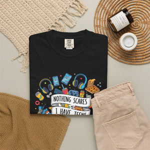 Relaxed Graphic Tee Nothing Scares i have Teens - Dipaliz - T-shirts