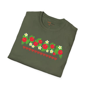 Retro Mama T-shirt - Floral Row Graphic Cotton - Dipaliz - T-shirts - s