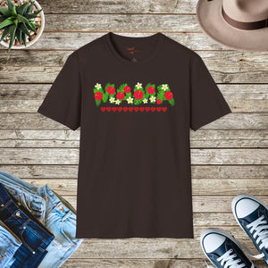 Retro Mama T-shirt - Floral Row Graphic Cotton - Dipaliz - T-shirts - s