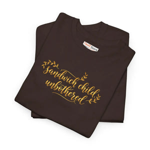 Soft Cotton Middle Child Tee - Script Floral Graphic - Dipaliz - T-shirts - m