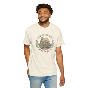T-shirt, ?Simple Joys’ Cottage Graphic Tee (cozy Vintage Nature Vibe) - T-shirts - m