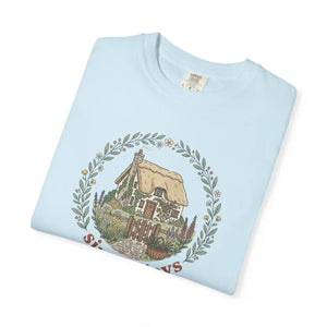 T-shirt, ?Simple Joys’ Cottage Graphic Tee (cozy Vintage Nature Vibe) - T-shirts - m