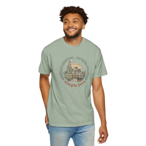 T-shirt, ?Simple Joys’ Cottage Graphic Tee (cozy Vintage Nature Vibe) - T-shirts - m