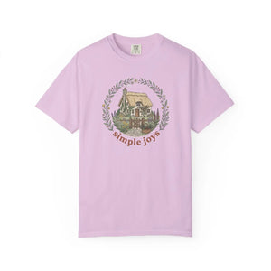 T-shirt, ?Simple Joys’ Cottage Graphic Tee (cozy Vintage Nature Vibe) - T-shirts - m
