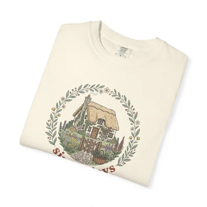 T-shirt, ?Simple Joys’ Cottage Graphic Tee (cozy Vintage Nature Vibe) - T-shirts - m