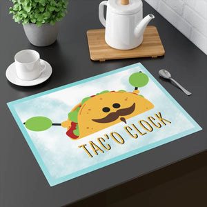 Tac’o Clock Placemat – Reversible Cotton - Dipaliz - Placemats