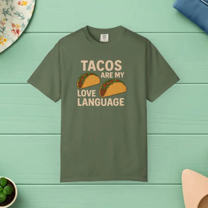 Funny Taco Tee - Celebrate Lovers Soft Cotton Shirt - Dipaliz - Sage / s - T-shirts
