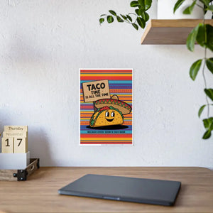 Taco Time High-gloss Poster Paper - Vibrant Kitchen Art - Dipaliz - 11.7’’ x 16.5’’ (vertical) / Glossy - Posters