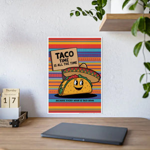 Taco Time High-gloss Poster Paper - Vibrant Kitchen Art - Dipaliz - 16.5’’ x 23.4’’ (vertical) / Glossy - Posters