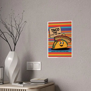 Taco Time High-gloss Poster Paper - Vibrant Kitchen Art - Dipaliz - Posters