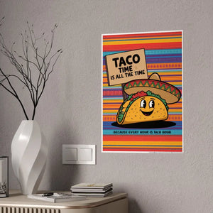 Taco Time High-gloss Poster Paper - Vibrant Kitchen Art - Dipaliz - Posters