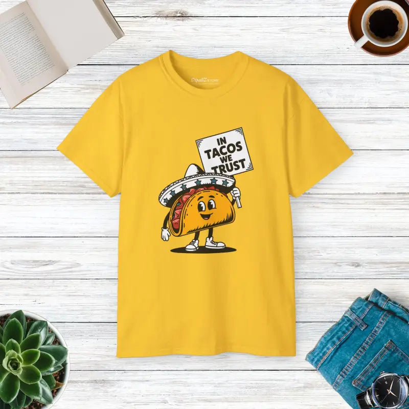 In Taco we Trust Unisex Ultra Cotton Tee - Daisy / s T-shirt