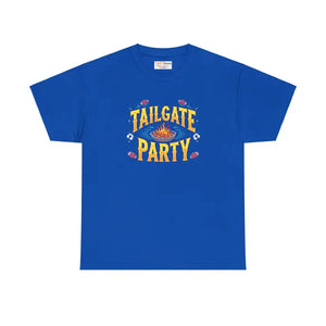 T-shirt - Heavy Cotton Tee for Tailgate Parties and Game Days - Dipaliz Neon Blue / s