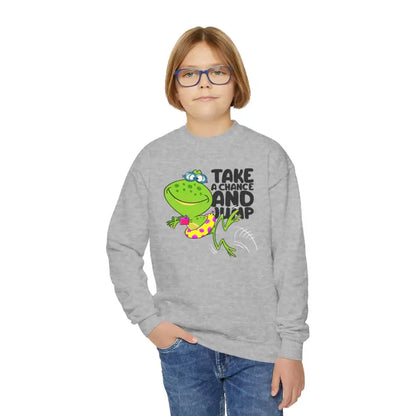 Jump Into Comfort: Youth Crewneck Sweatshirt by Gildan - Kids Clothes