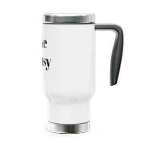 Sleek Steel Travel Mug - Glossy White Enamel - Dipaliz - Mugs