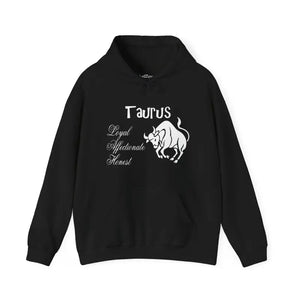 Taurus Sign Hooded Sweatshirt Celestial Comfort - Dipaliz - Hoodies