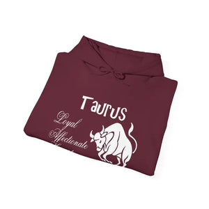 Taurus Sign Hooded Sweatshirt Celestial Comfort - Dipaliz - Hoodies